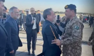 Asim Munir lands in Iran for Iran US talks in Islamabd